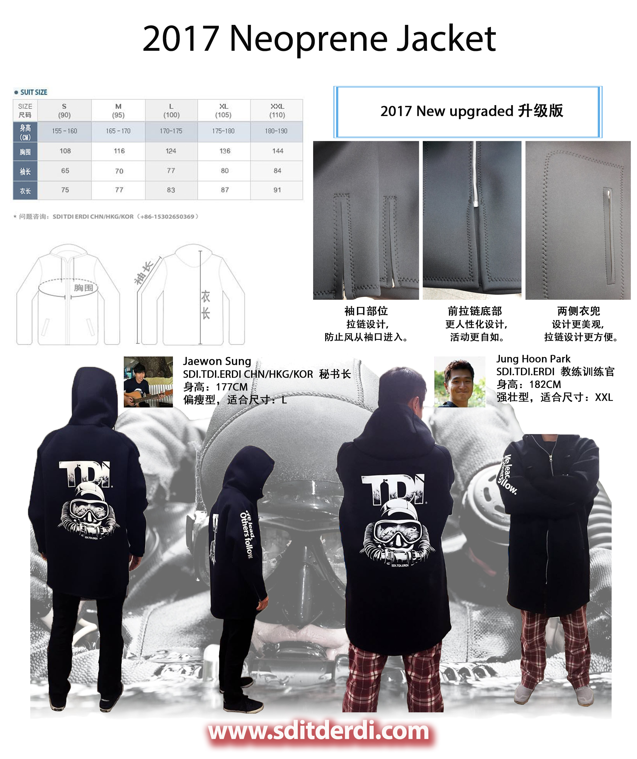 2017 防风衣-neoprene jacket 全新升级上市